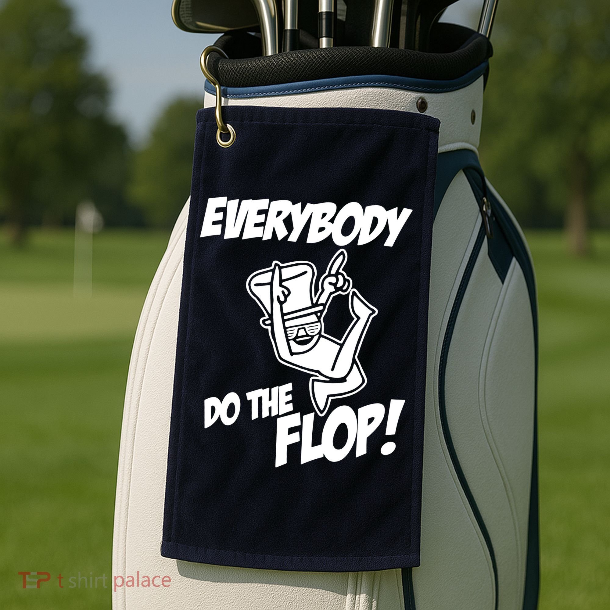 ASDF EVERYBODY DO THE FLOP(2) Golf Towel