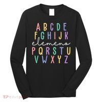 ABC ELEMENO Funny Alphabet Long Sleeve Shirt thumb 0