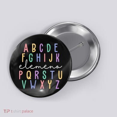 ABC ELEMENO Funny Alphabet Button