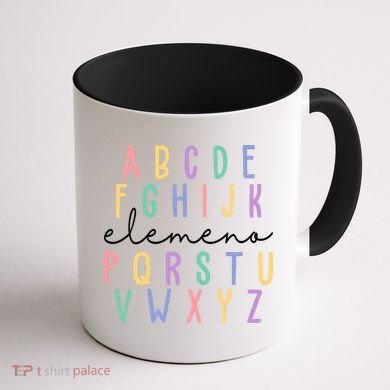 ABC ELEMENO Funny Alphabet Coffee Mug back