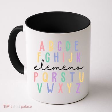 ABC ELEMENO Funny Alphabet Coffee Mug