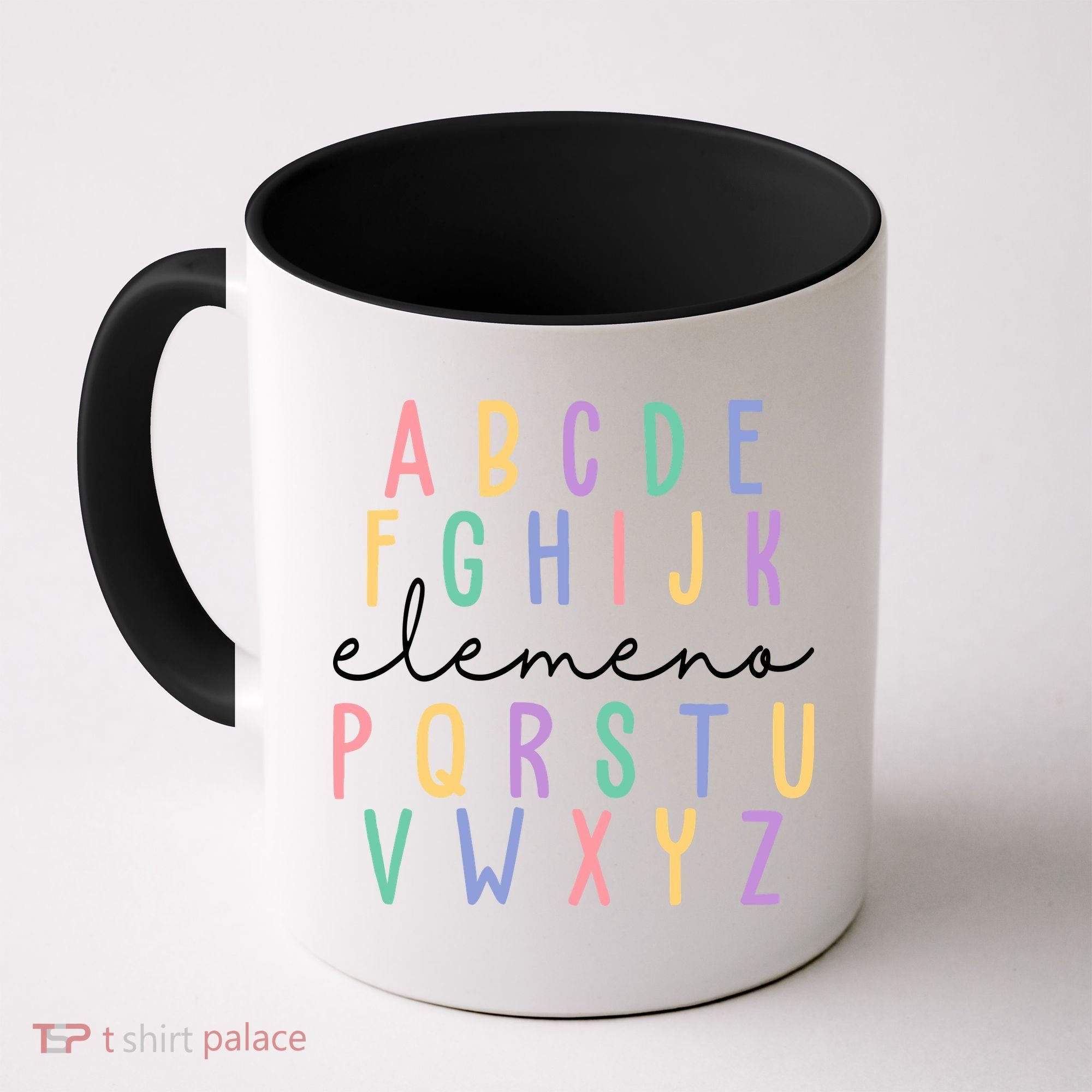 ABC ELEMENO Funny Alphabet Coffee Mug