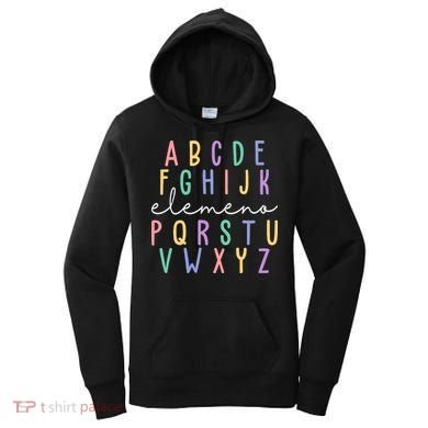 ABC ELEMENO Funny Alphabet Women's Hoodie