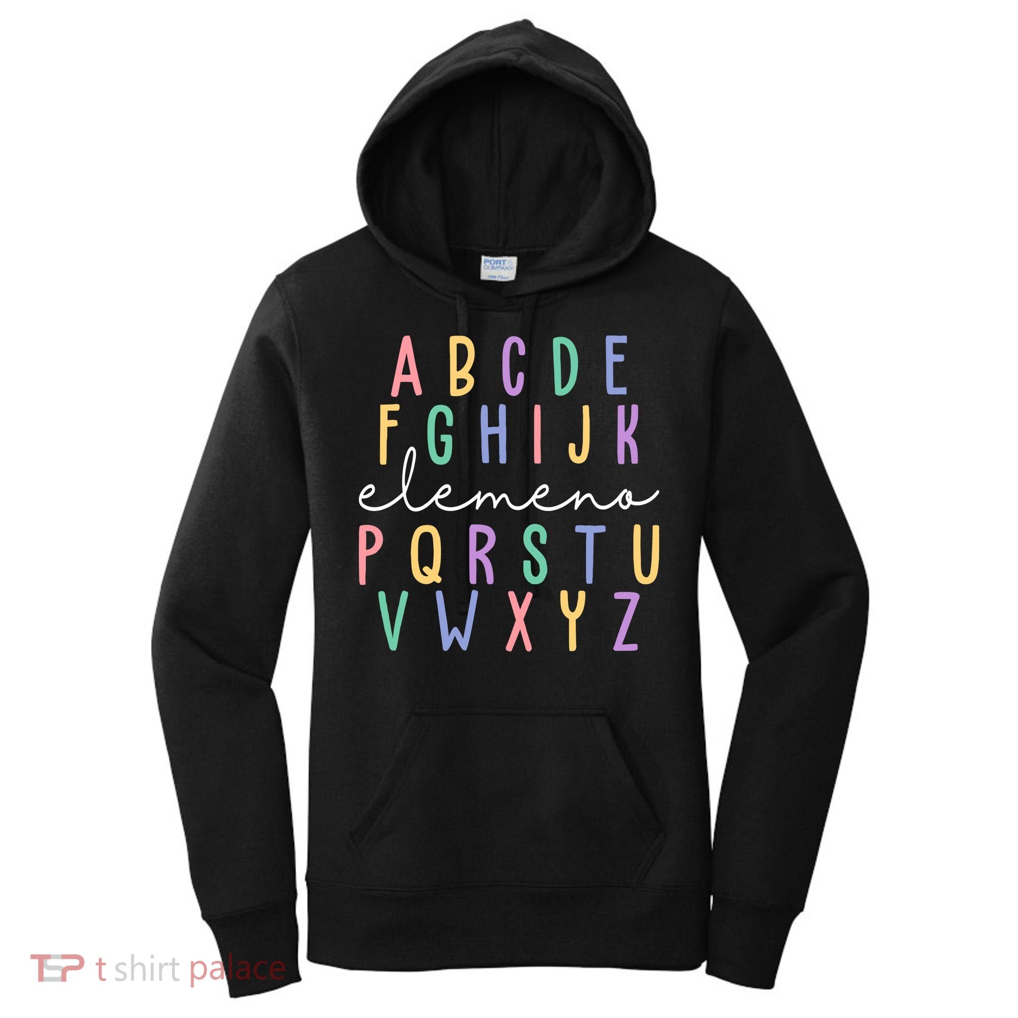 ABC ELEMENO Funny Alphabet Women's Hoodie