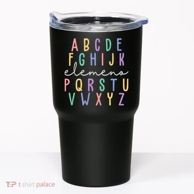 ABC ELEMENO Funny Alphabet Tumbler