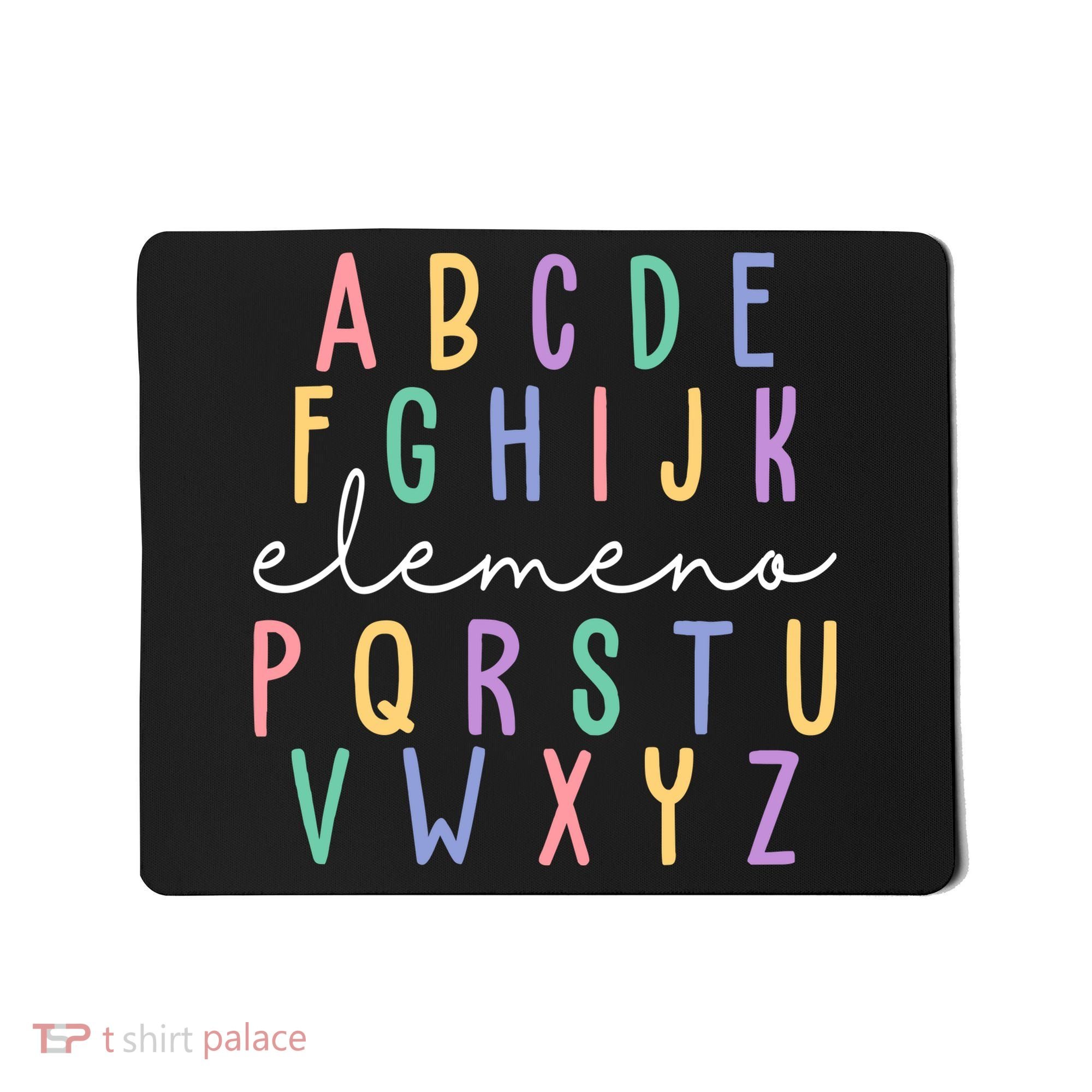 ABC ELEMENO Funny Alphabet Mousepad