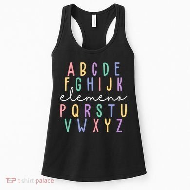 ABC ELEMENO Funny Alphabet Women's Tank Top
