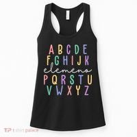 ABC ELEMENO Funny Alphabet Women's Tank Top thumb 0