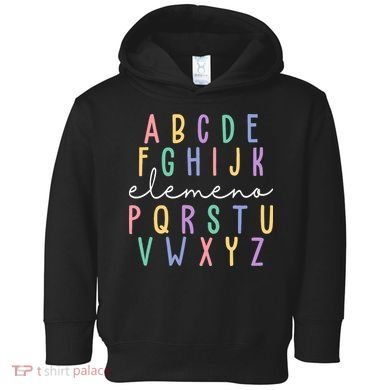 ABC ELEMENO Funny Alphabet Toddler Hoodie