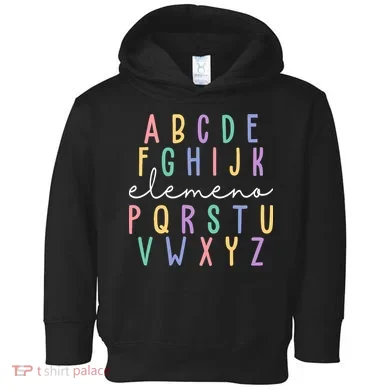 ABC ELEMENO Funny Alphabet Toddler Hoodie