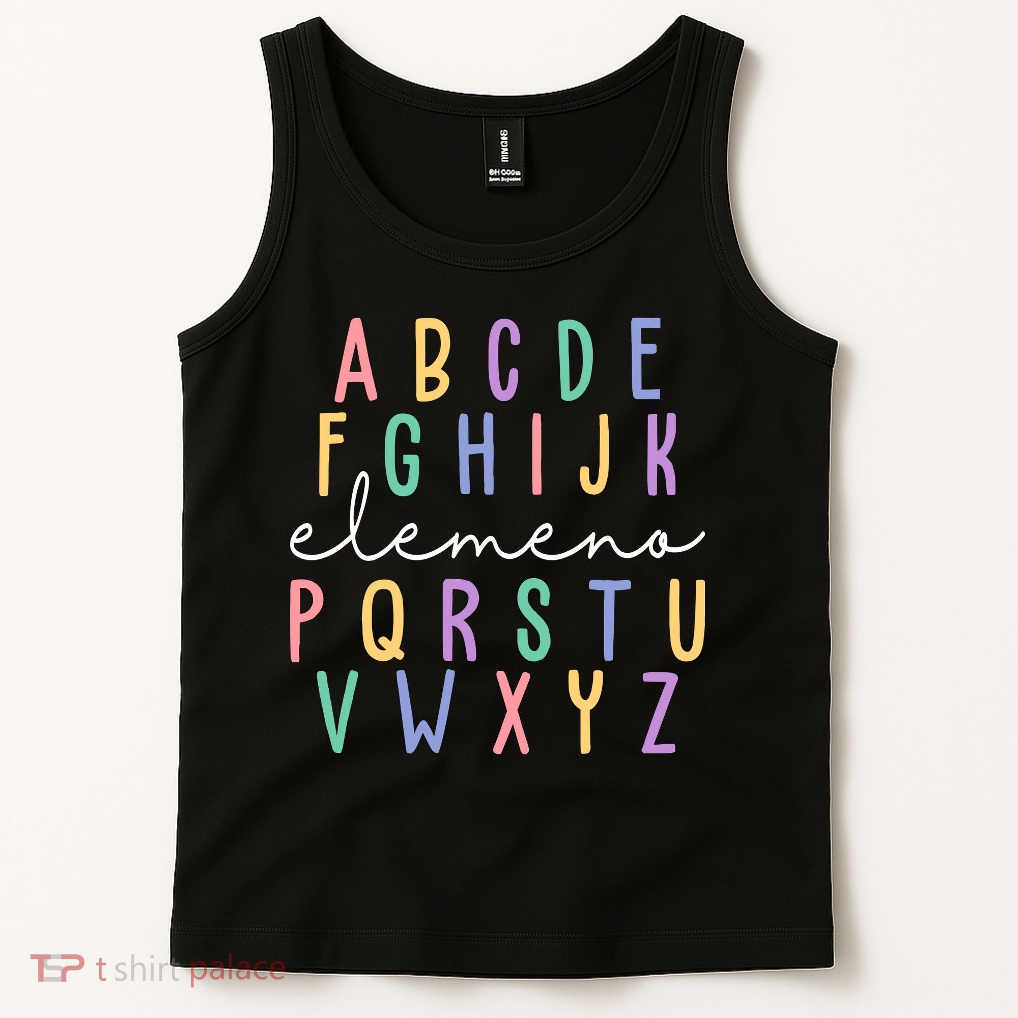 ABC ELEMENO Funny Alphabet Tank Top