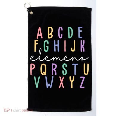 ABC ELEMENO Funny Alphabet Golf Towel