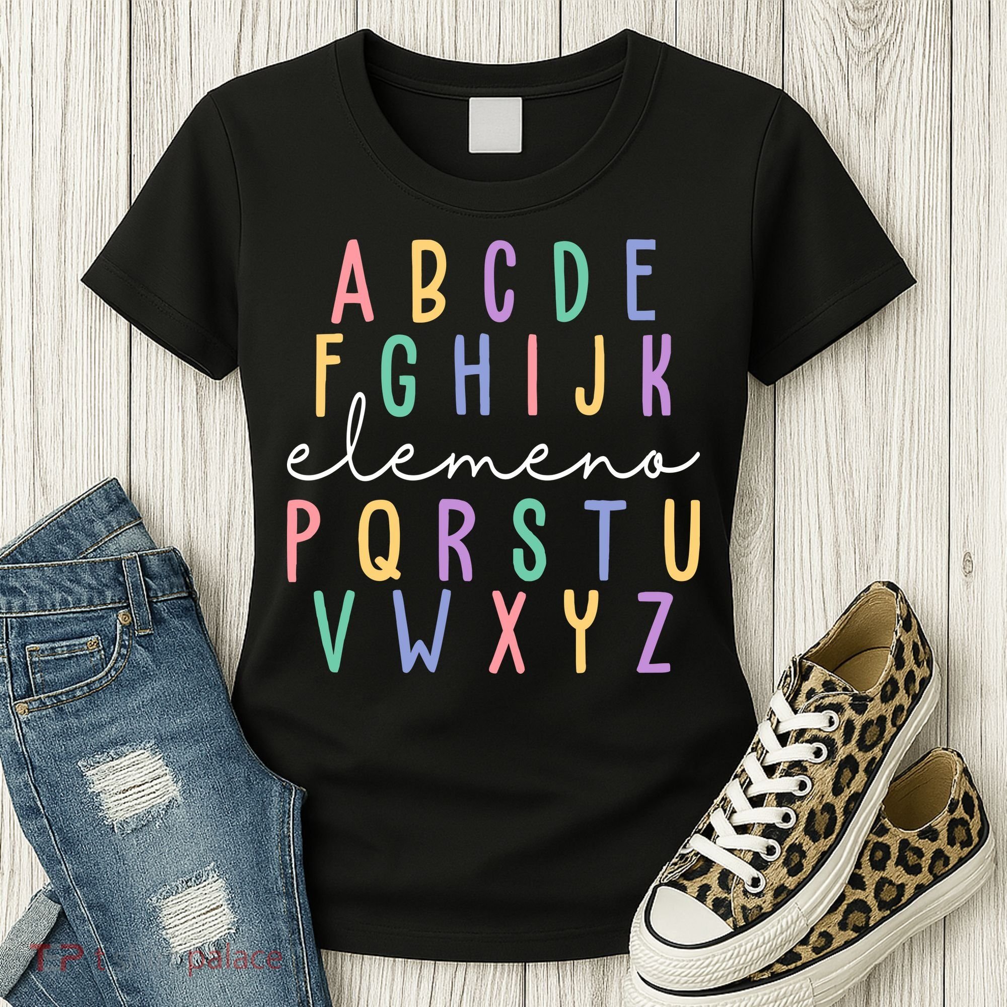 ABC ELEMENO Funny Alphabet Women's T-Shirt