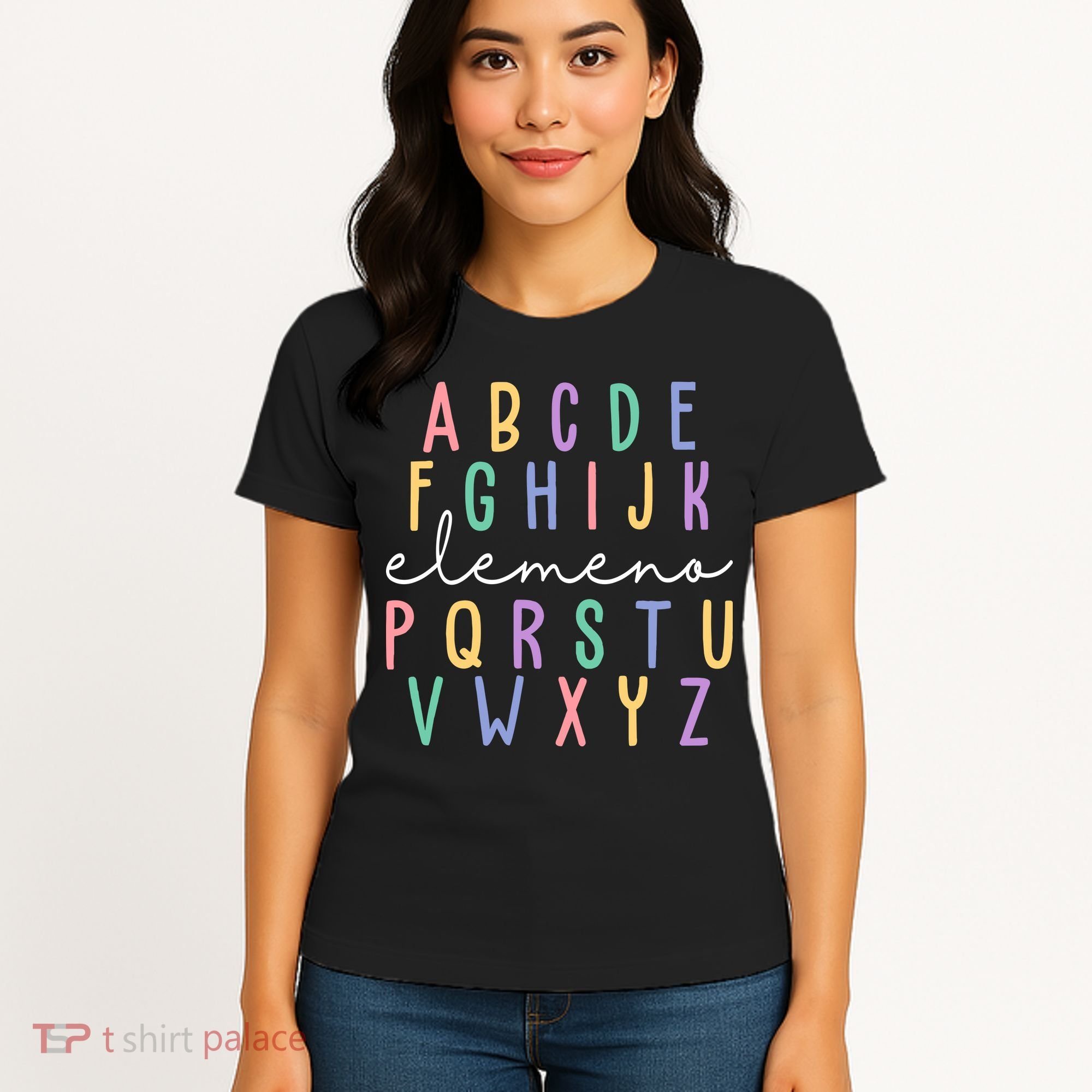 ABC ELEMENO Funny Alphabet Women's T-Shirt
