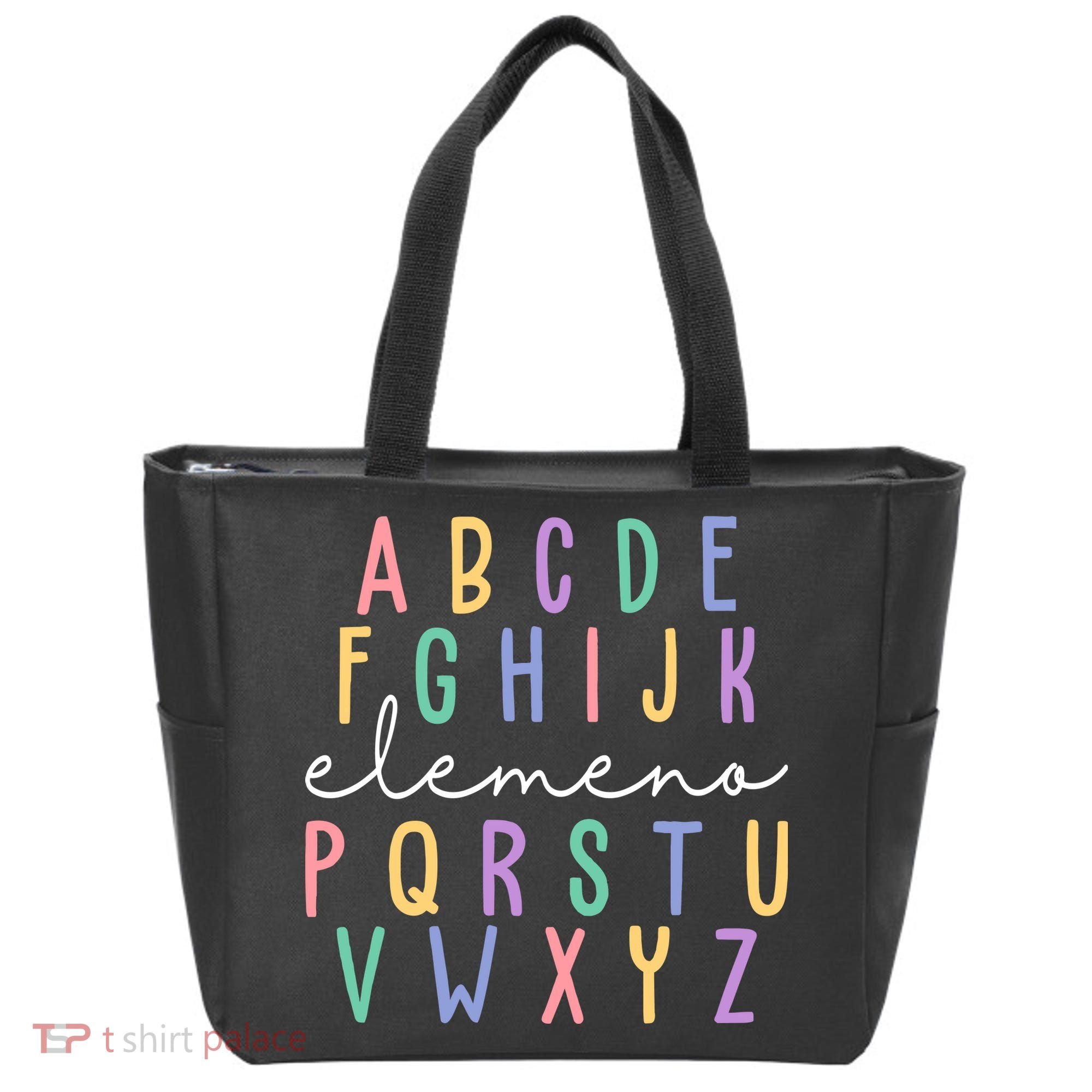 ABC ELEMENO Funny Alphabet Tote Bag