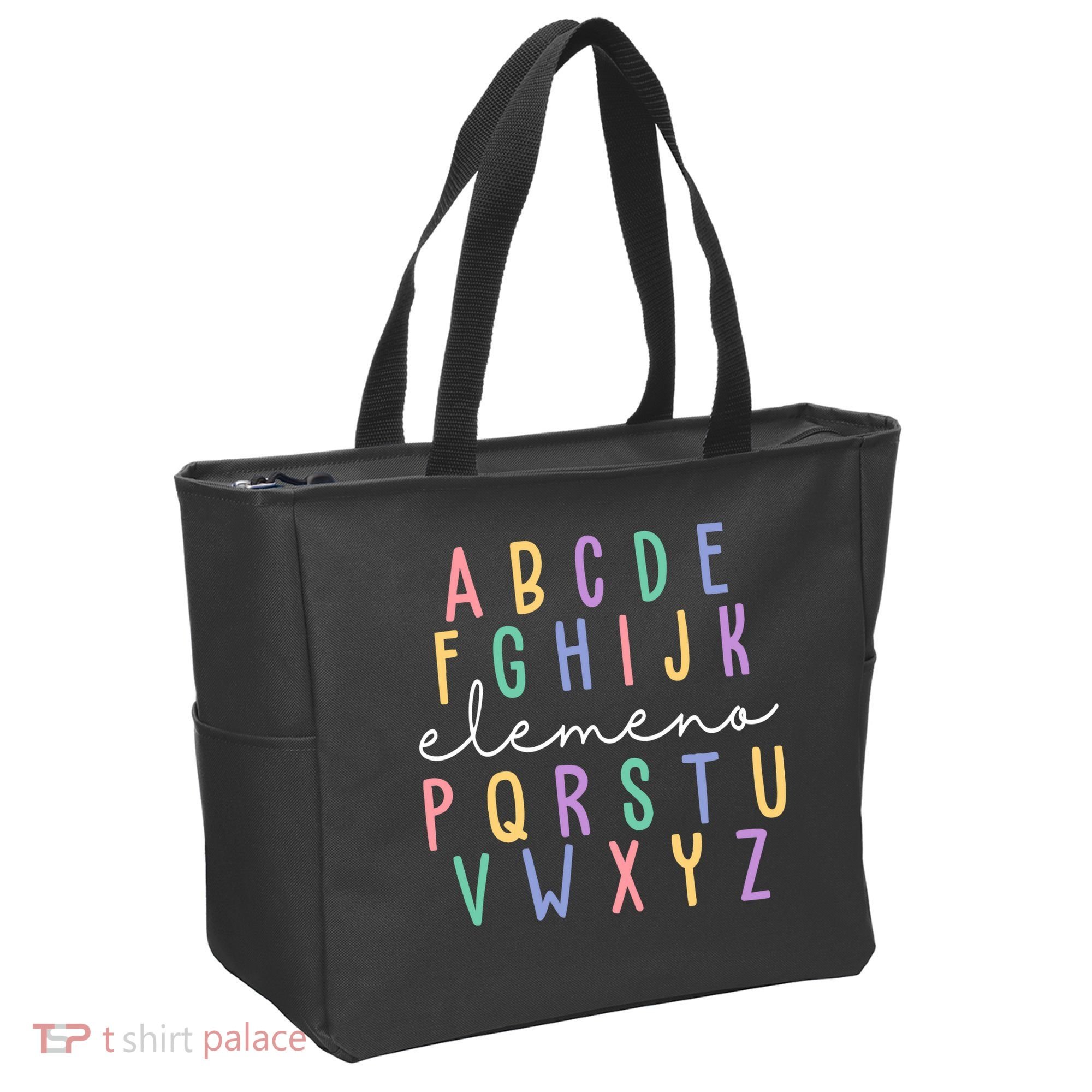 ABC ELEMENO Funny Alphabet Tote Bag
