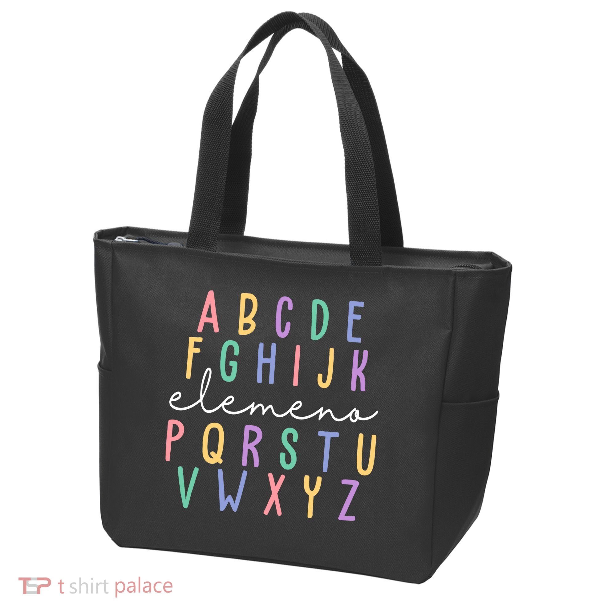 ABC ELEMENO Funny Alphabet Tote Bag