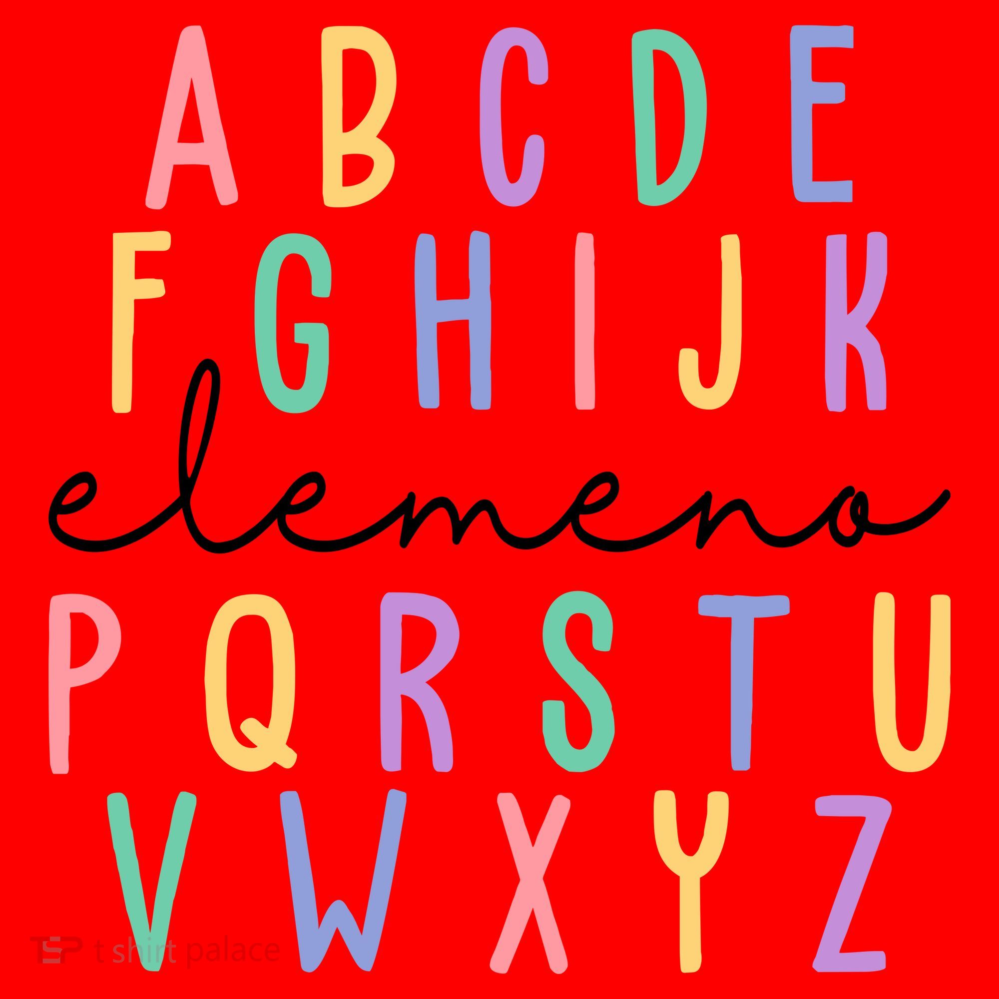 ABC ELEMENO Funny Alphabet Santa Hat