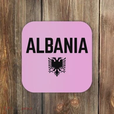 Albania Eagle Flag Coaster