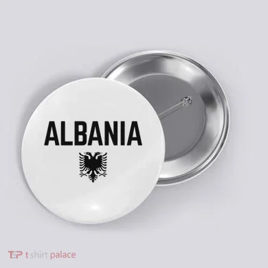 Albania Eagle Flag Button