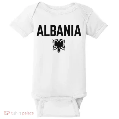 Albania Eagle Flag Baby Bodysuit