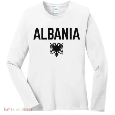 Albania Eagle Flag Women's Long Sleeve Shirt