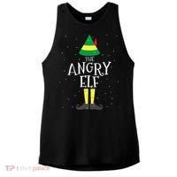 Angry Elf Family Matching Christmas Group Ladies PosiCharge Tri-Blend Wicking Tank thumb 0