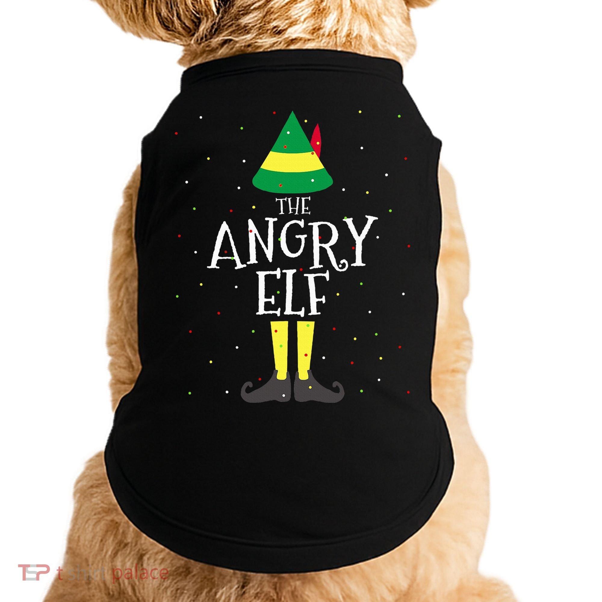 Angry Elf Family Matching Christmas Group Doggie Tank