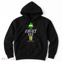 Angry Elf Family Matching Christmas Group Hoodie thumb 0