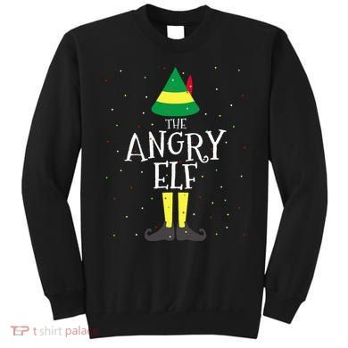 Angry Elf Family Matching Christmas Group Sweatshirt