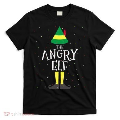 Angry Elf Family Matching Christmas Group T-Shirt