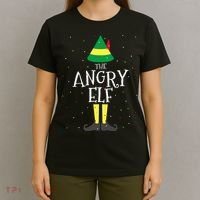 Angry Elf Family Matching Christmas Group T-Shirt thumb 4