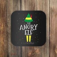Angry Elf Family Matching Christmas Group Coaster thumb 0