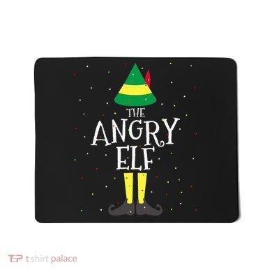 Angry Elf Family Matching Christmas Group Mousepad