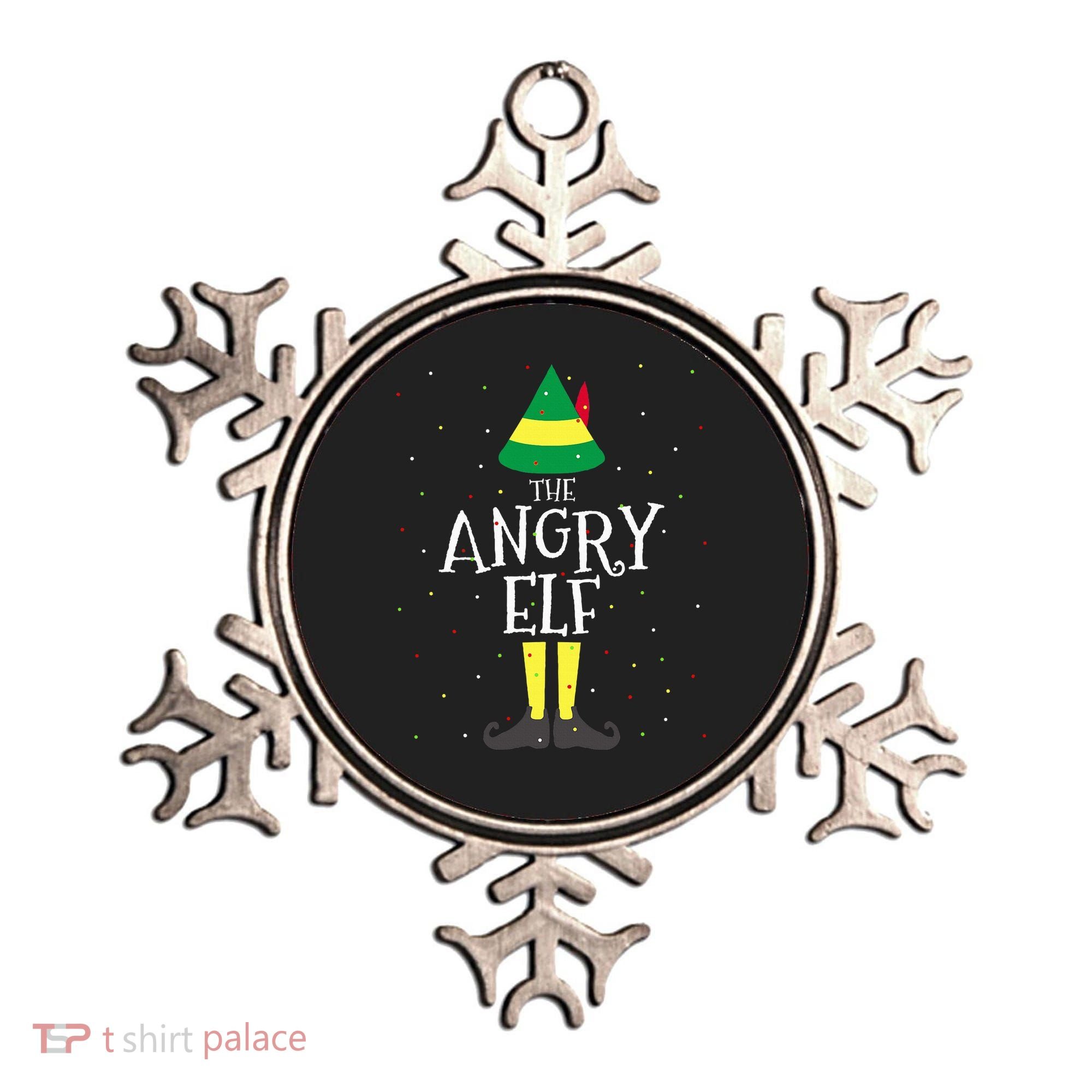 Angry Elf Family Matching Christmas Group Ornament