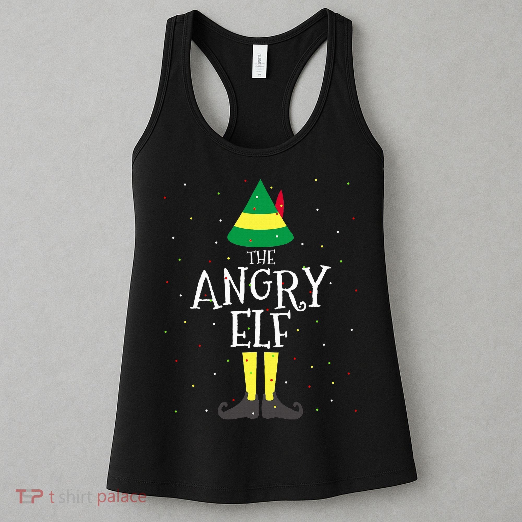 Angry Elf Family Matching Christmas Group Women's Tank Top