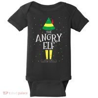 Angry Elf Family Matching Christmas Group Baby Bodysuit thumb 0