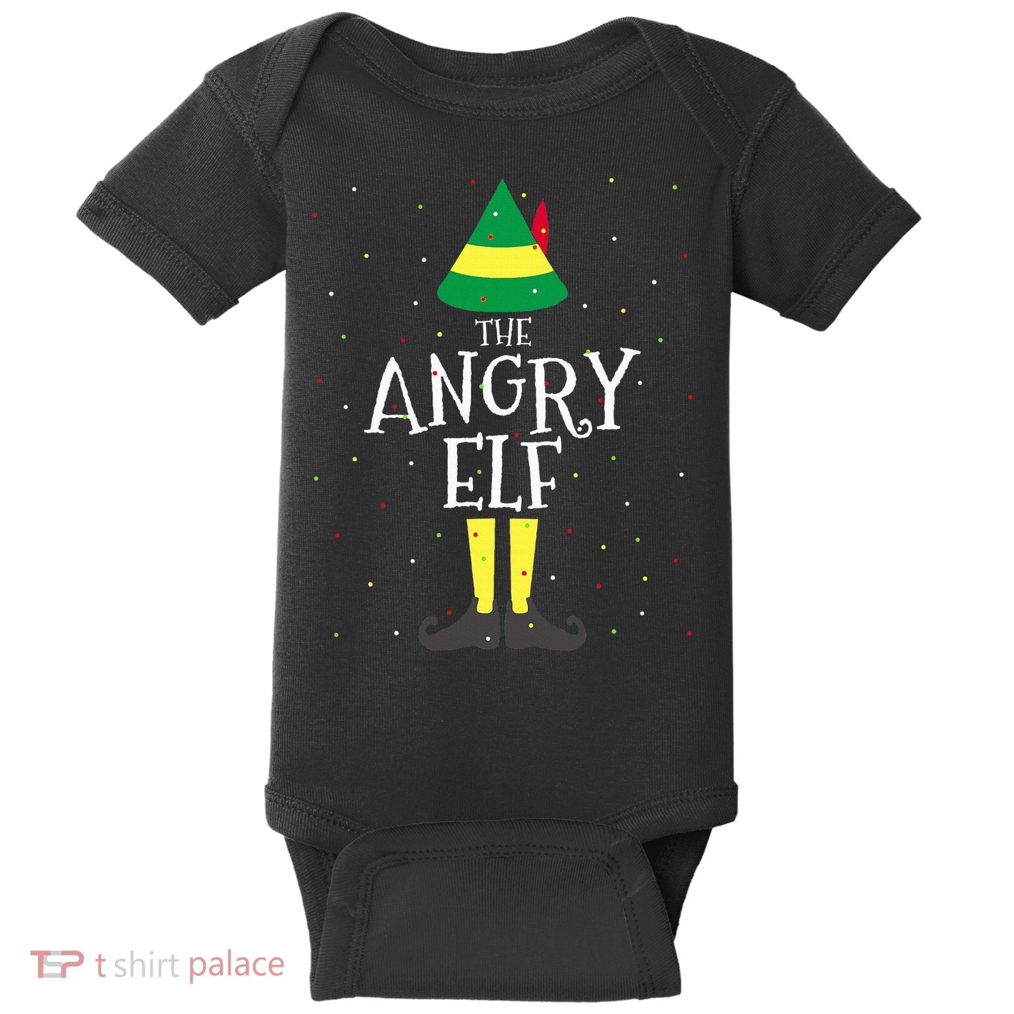 Angry Elf Family Matching Christmas Group Baby Bodysuit