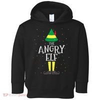 Angry Elf Family Matching Christmas Group Toddler Hoodie thumb 0