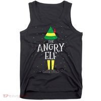 Angry Elf Family Matching Christmas Group Tank Top thumb 0