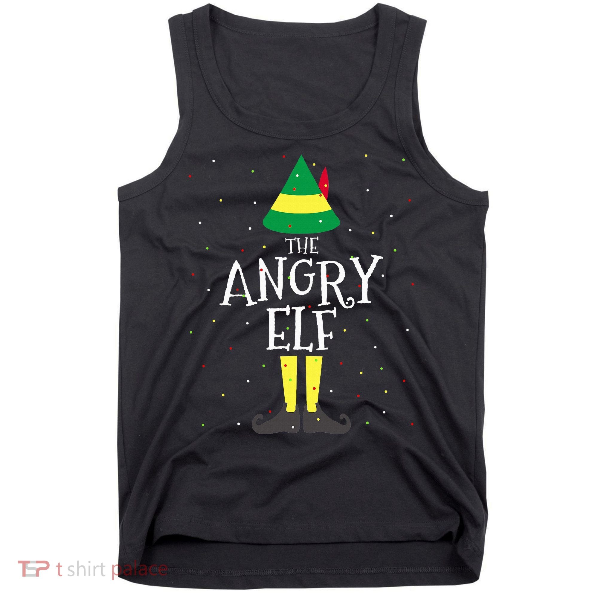Angry Elf Family Matching Christmas Group Tank Top