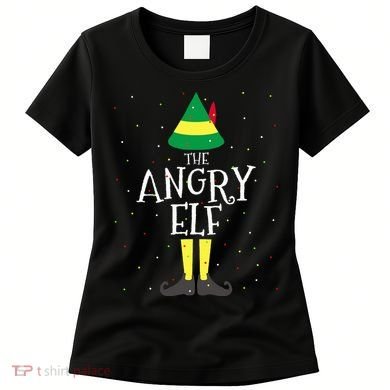 Angry Elf Family Matching Christmas Group Women's T-Shirt