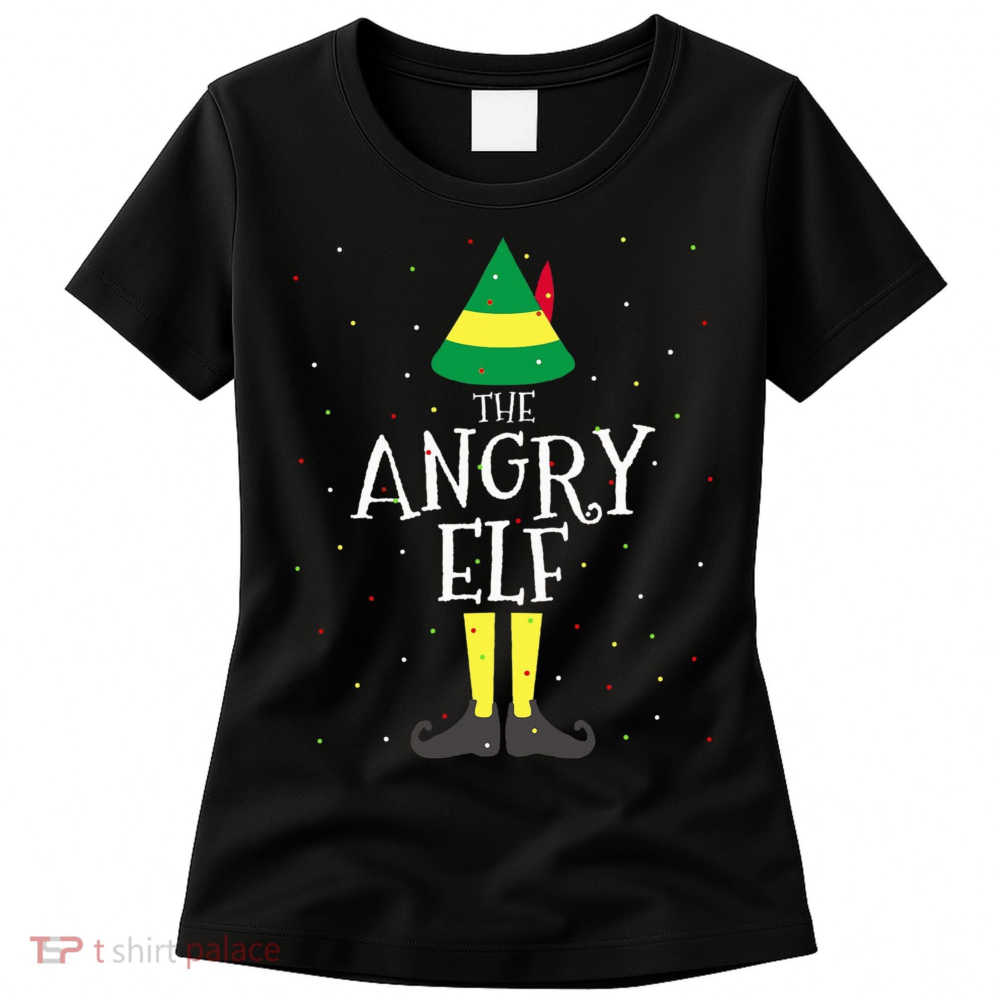 Angry Elf Family Matching Christmas Group Women's T-Shirt
