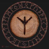 Algiz Elder Futhark Rune Doggie Tank thumb 4