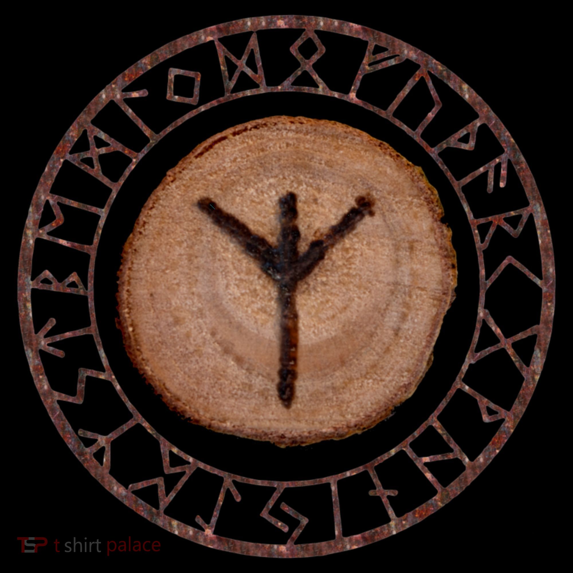 Algiz Elder Futhark Rune Baby Bodysuit