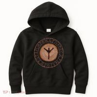 Algiz Elder Futhark Rune Kids Hoodie thumb 0