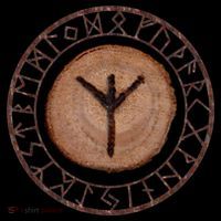 Algiz Elder Futhark Rune Kids Long Sleeve Shirt thumb 2
