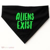 Aliens Exist Funny Alien USA-Made Doggie Bandana thumb 0