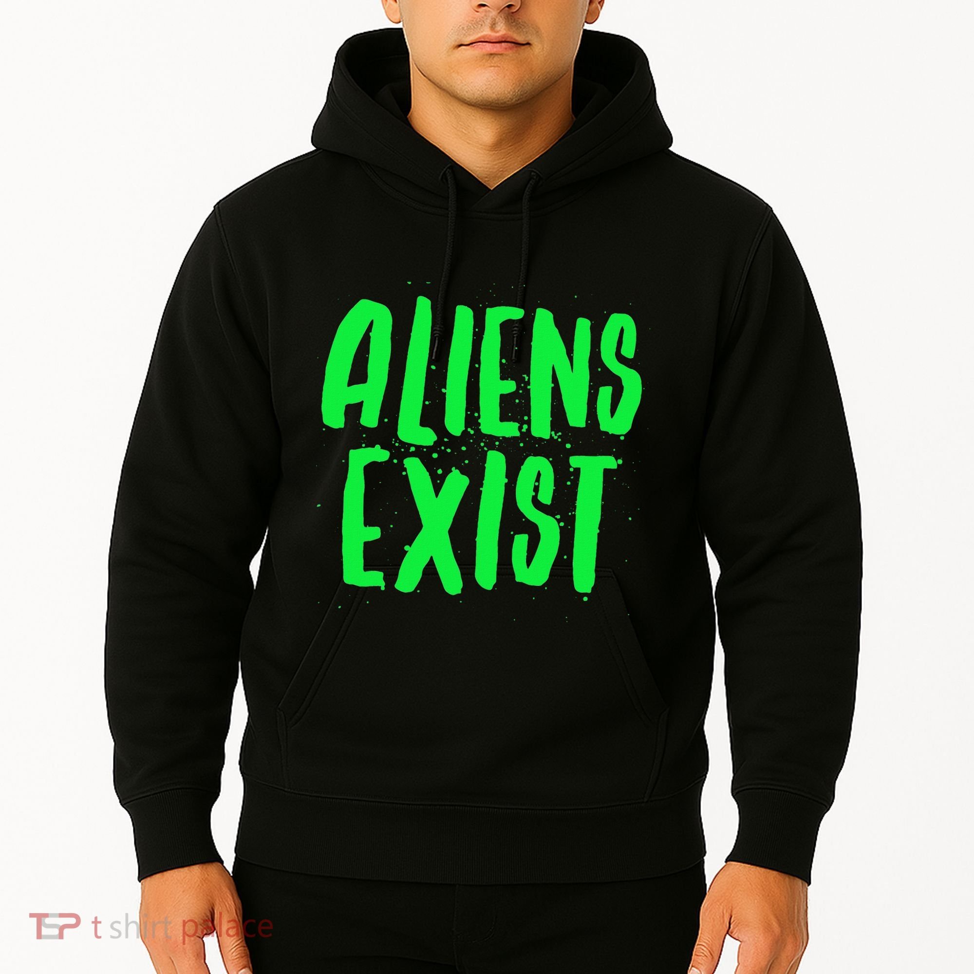 Aliens Exist Funny Alien Hoodie