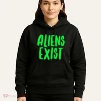 Aliens Exist Funny Alien Hoodie thumb 5